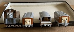 1992 Toby The Tram #7 Engine With 3 Cars From The Shining Time Station TV Series