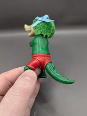 Vintage 1985 Funny Foots Alligator Crocodile Grabber Hugger Figure Toy Dinosaur