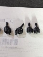 Valaverse Action Force 4 Sets of Black Gloved Hands 6″ Figures “I SHIP DAILY”