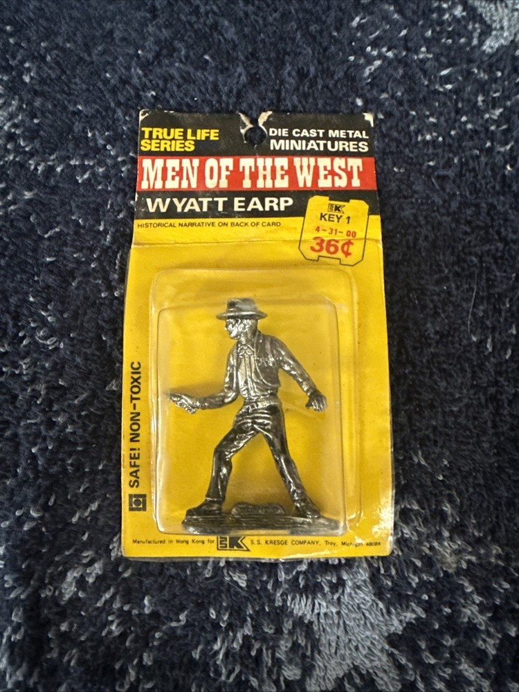 Men of the West Wyatt Earp metal die cast collectible historical