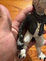 2001 American McGee Alice White Rabbit Figure Black Coat No Clock