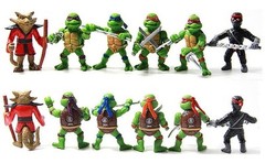 Ninja Turtles Splinter Playset 6 Figure Cake Topper * USA SELLER* Toy Doll Set