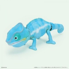 Japan BANDAI Chameleon Gachapon Model Animal Figure Capsule Movable Reptile Toy