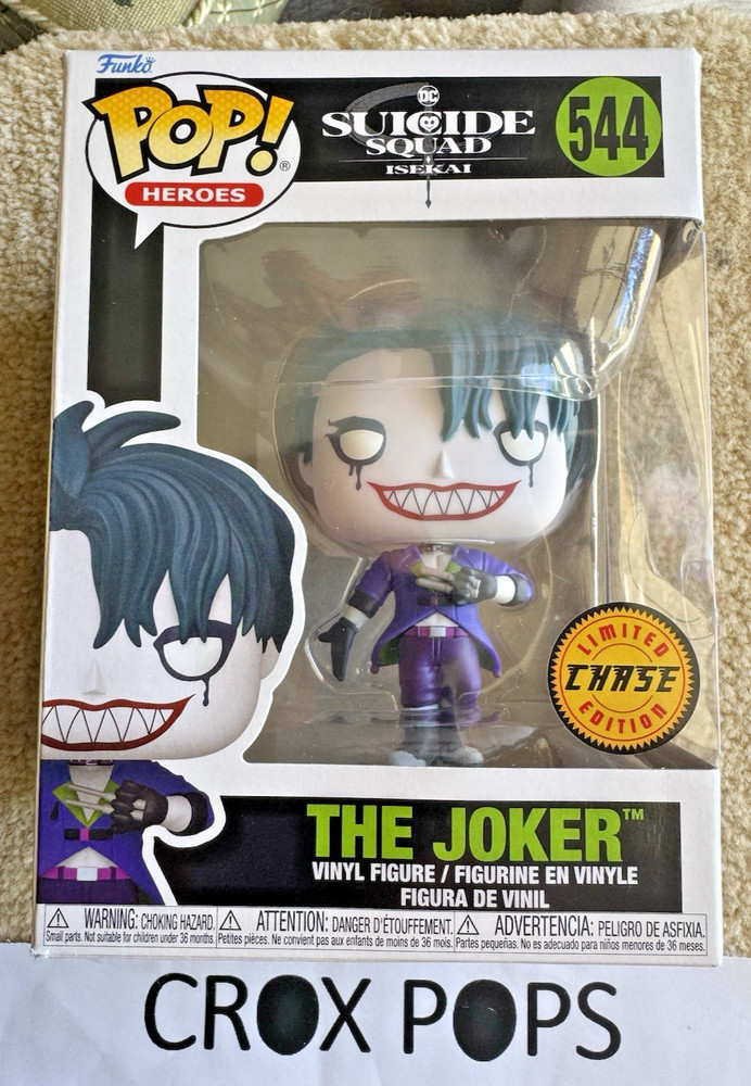 RARE CHASE The Joker 54 DC Suicide Squad Isekai Funko Pop Vinyl New in Box + P/P