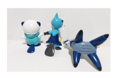 Pokemon Oshawott, Dewott & Samurott Tomy Officially Licensed Toy Lot – New