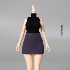 1/12 Sleeveless Top & Short Skirt Model Fit 6” Female Girl Figure Body