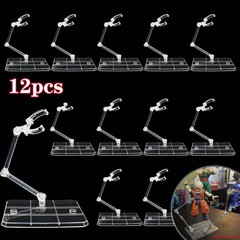 12Pc HG144 Adjustable Action Figure Display Holder Base Doll Model Support Stand