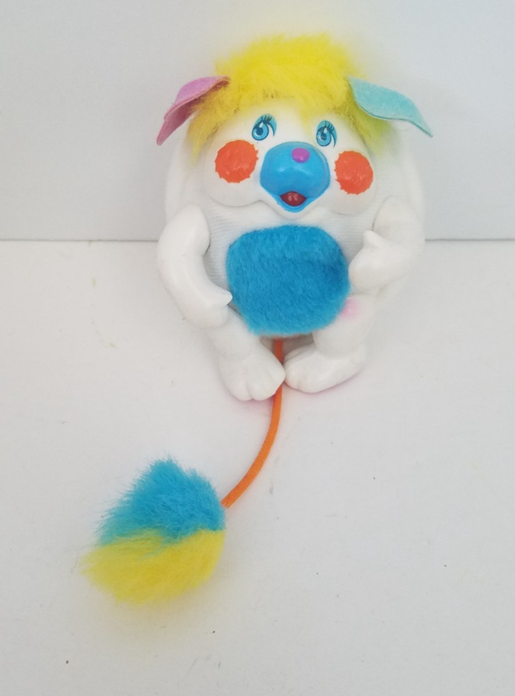 Vintage 3″ Mini Pocket Popple 1986 Mattel White Plush Figure Popples Puffball