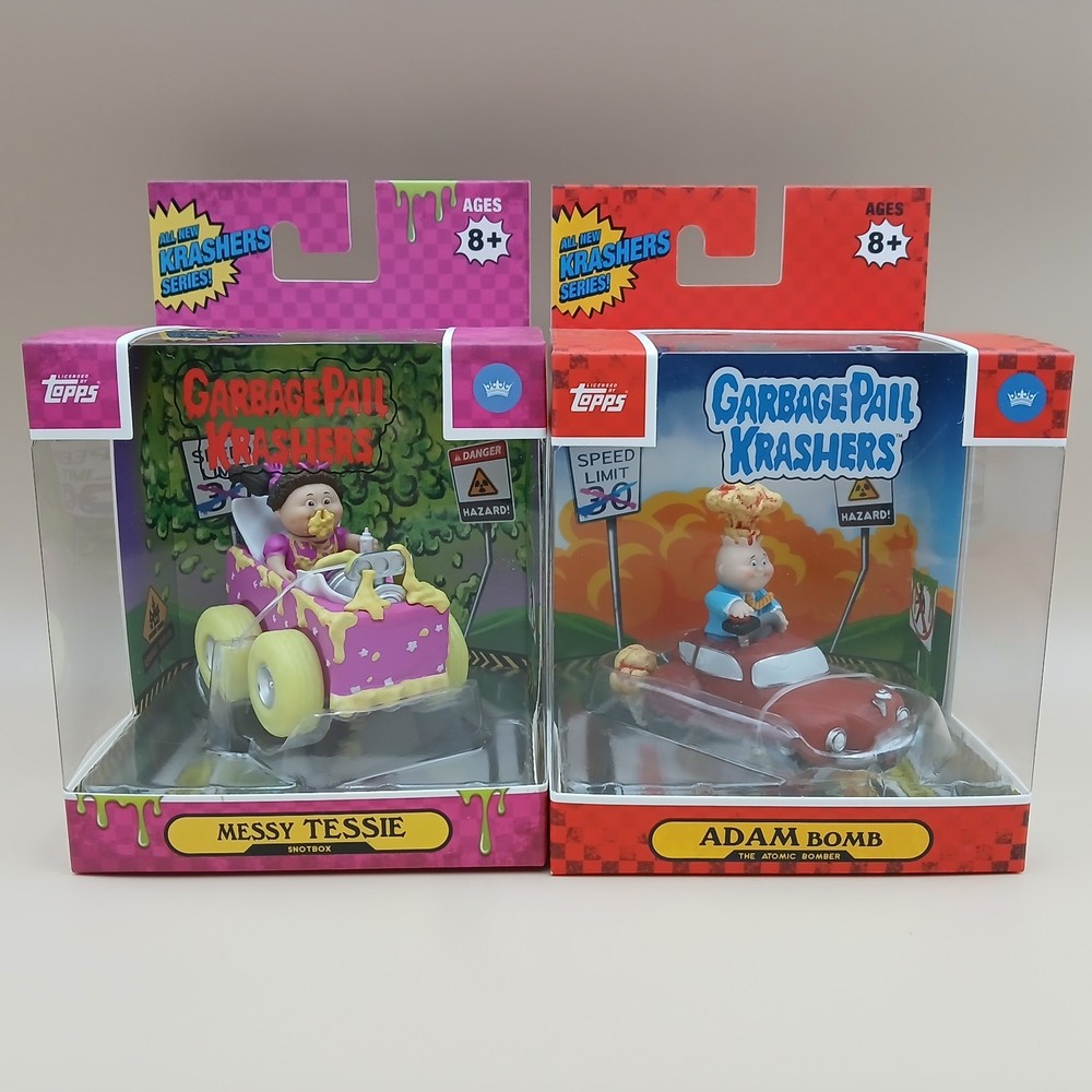 Garbage Pail Kids GPK Krashers Lot 2 Messy Tessie Adam Bomb Figurines