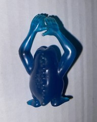 Vintage 1980s Ghostbusters Slimer Action Figure Blue Toy Columbia Kenner