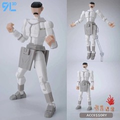 3D Printed Invincible Superhero Action Figures with Articulatable Limbs