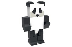 BEE SWARM SIMULATOR Panda Bear Action Figure