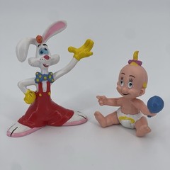 Vintage Disney Who Framed Roger Rabbit PVC Figures 1987 Rare Baby Herman