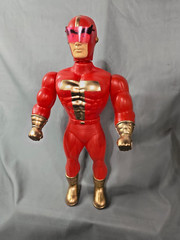 TURBOMAN BLOW-MOLDED PLASTIC BOOTLEG – JINGLE ALL THE WAY – SCHWARZENEGGER