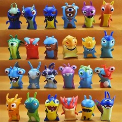 24ps set pvc Toy Mini Figures Anime Slugterra model collection Gifts 4-5cm