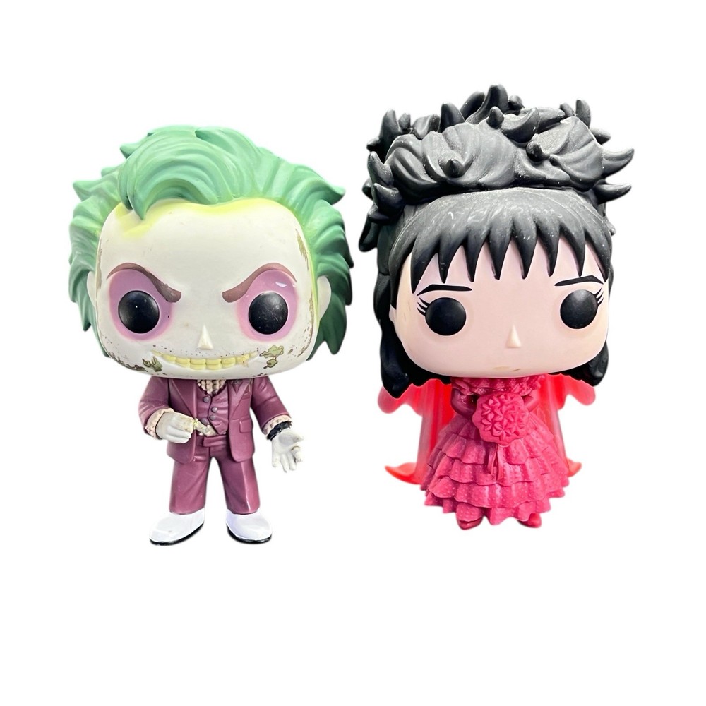 Funko Pop Beetlejuice 2 Beetlejuice #640 & Lydia Deetz #641 Loose Figures No Box