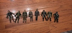 Military Soldier Action Figure Mixed Lot Plastic Multicolor Military & Adventure