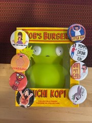 New Bob’s Burgers 5″ Kuchi Kopi Glow In The Dark G=figure + Magnets & Buttons
