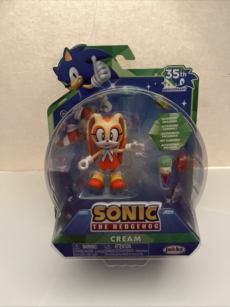 Sonic The Hedgehog 35th Anniversary Cream Action Figure [with Ice Cream Cone]