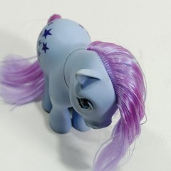 Vintage My Little Pony Blue Belle Italy Hasbro 1982 G1 Purple Stars