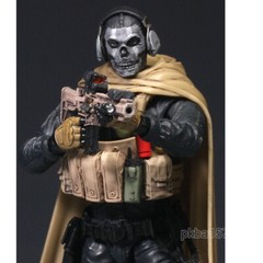 Pre-sale Premium 1/18 3.75″ Vest Cloak Ghost Figure Head Sculpt Weapon Headphone