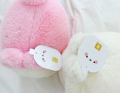 9.84″ Molang Lying Soft fluffy Plush Doll Renewal Korean Official 25cm Kawaii