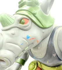 Vtg 1990 TMNT Teenage Mutant Ninja Turtles ROCKSTEADY Large 13.5″ Action Figure