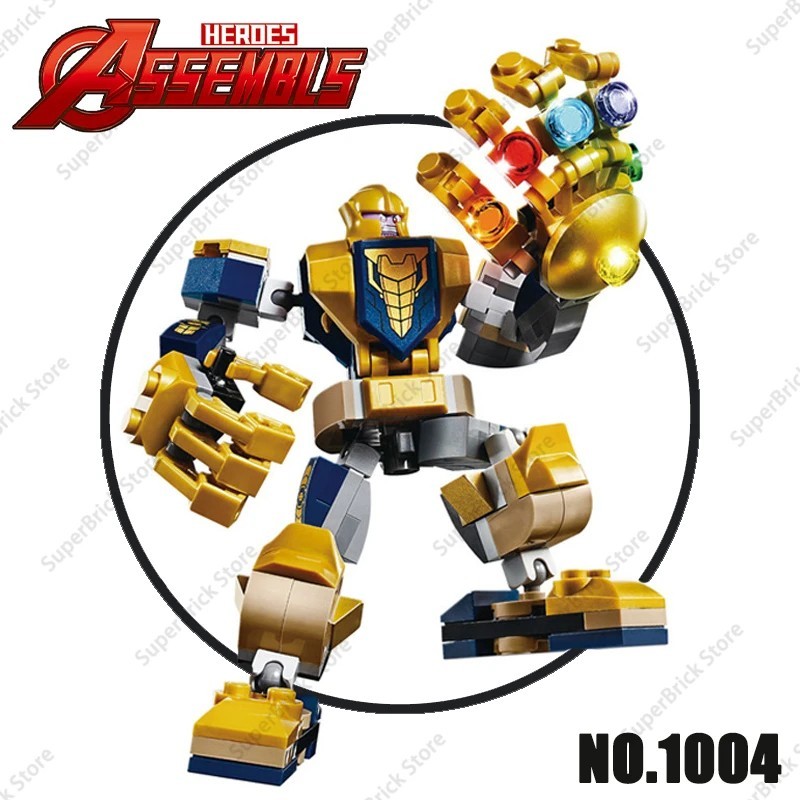 Superhero Bricks Avengers Thor Iron Man Thanos Building Blocks Action Figure Toy