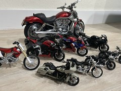 Motorcycle toy replica collection