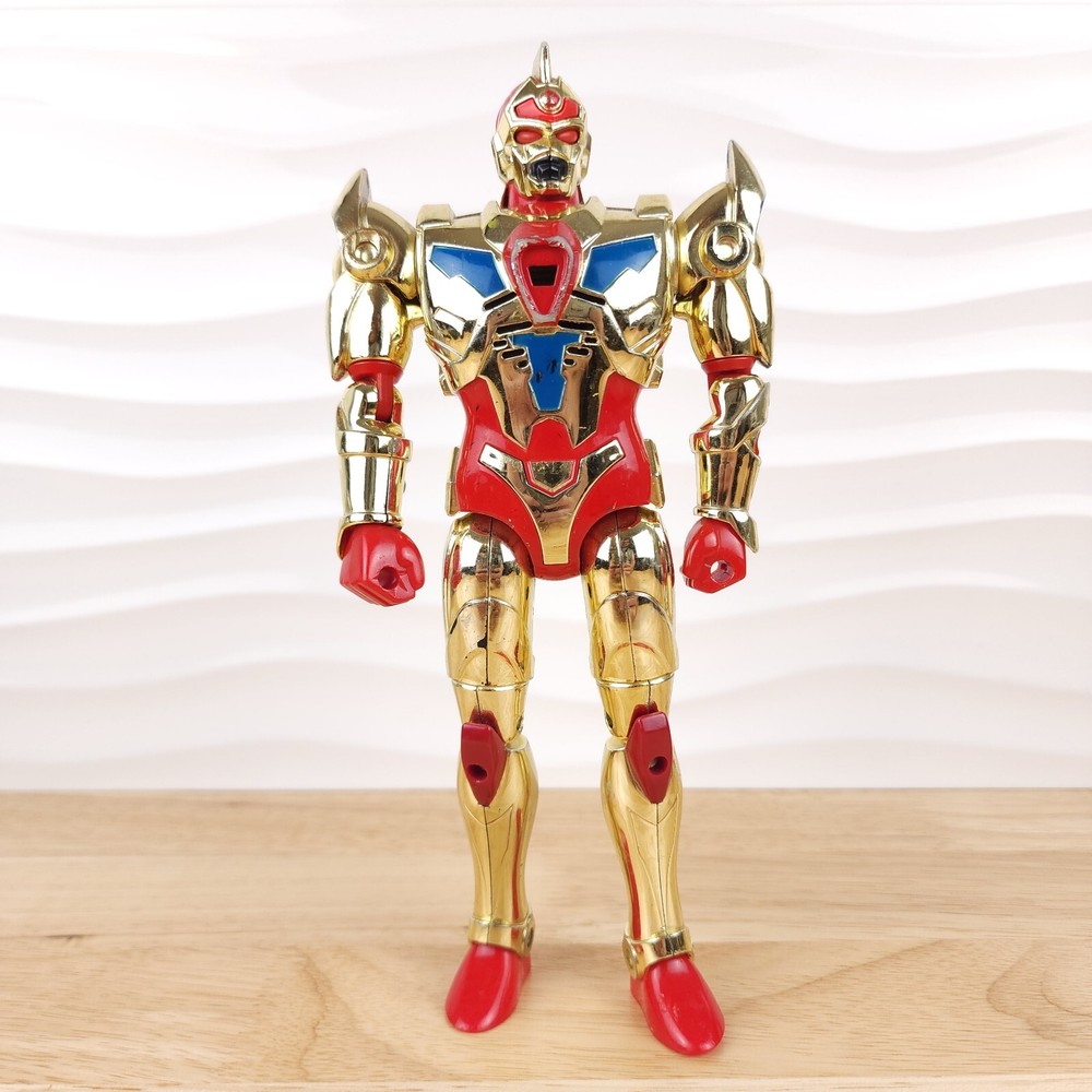 Superhuman Samurai Syber Squad Metal Data Matrix Servo Gold Steel Uniform