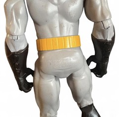 DC Comics Batman Action Figure Gray Black Yellow Plastic with Cape