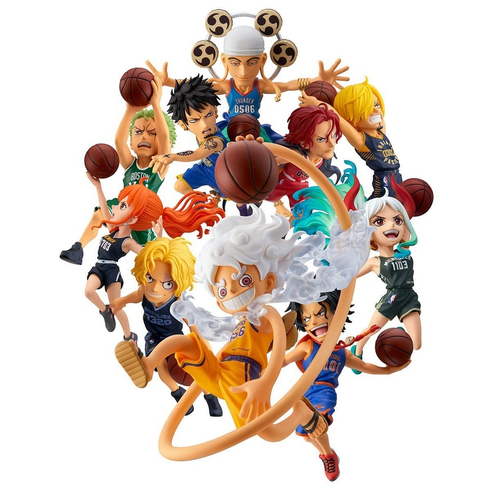 WCF World Collectable Figure One Piece x NBA Complete Set Japan New PSL