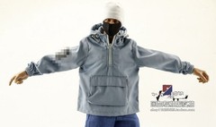 1/6 Casual Jacket Coat Tops Hooded Half Zipper Male Clothes For 12” Figure Body