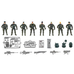 8 Pcs Military Army Action Figure Movable Joints Military Soldiers Model Toy