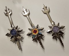 DIE CAST METAL Voltron Miniature Blazing Sword Set Matchbox 700402 Novelty Coin