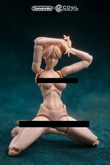 In Stock Pale Skin Romankey X COWL 1/12 Scale 6in Female Girl Body Action Figure