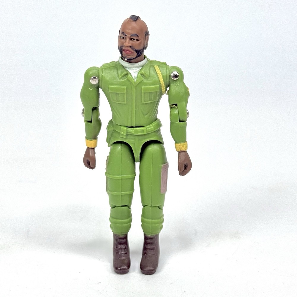 The A-Team Mr.T, B.A. Baracus Green Suit Action Figure Cannell Prod. 1983 Loose