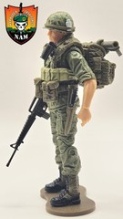 VIETNAM US ARMY Rifleman w/ Gear – Marauder GR 1:18 Scale 4″ GI Joe Type Figure