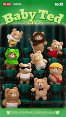 POP MART x Ted 2 – Baby Ted Action Plush Pendant Series Keychain Figure Toy Doll
