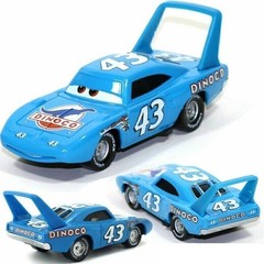 2Pcs Disney Pixar Cars No.43 The DiNOco King Hauler Truck 1:55 Diecast Toys Set~