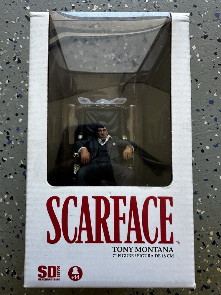 Scarface TONY MONTANA Throne 7″ Figure SD Toys