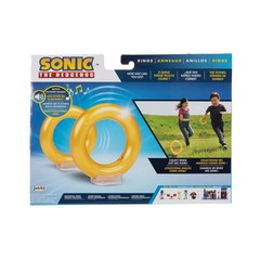 Sonic the Hedgehog Ring Toy Set with Sound Effects for Kids Ages 3 and Up