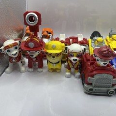 Huge Lot 35+ Paw Patrol Toy Figures Vehicles Accessories Metal Plastic Rubber