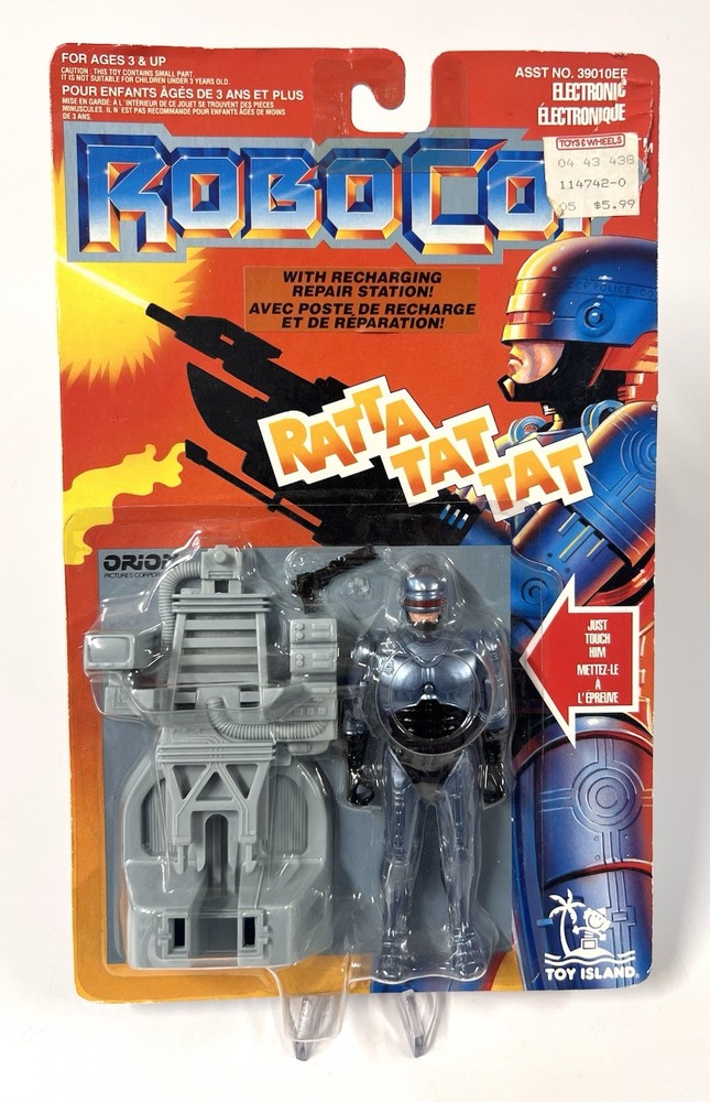 Vintage 1993 Toy Island RoboCop Figure w/ Recharging Repair Station – Sealed