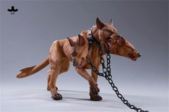 JXK 1/6 Fierce Hell Three-headed Dog Figure Animal Model Adult Xmas Gift Toys