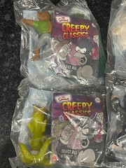 2002 The Simpsons Creepy Classics Burger King Kids Meal Set of 8 New Sealed