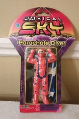 NEW SEALED Radical Sky Parachute Diver Red Figure Ja-Ru Toys