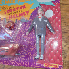 PEE-WEE HERMAN w/Scooter and Helmet – 1988 Matchbox – NEW/SEALED
