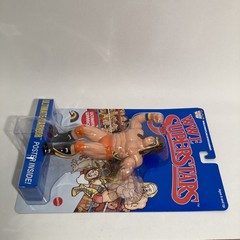 WWE LJN MATTEL SUPERSTARS ULTIMATE WARRIOR 8 IN ACTION FIGURE BLACK & BLUE CARDS