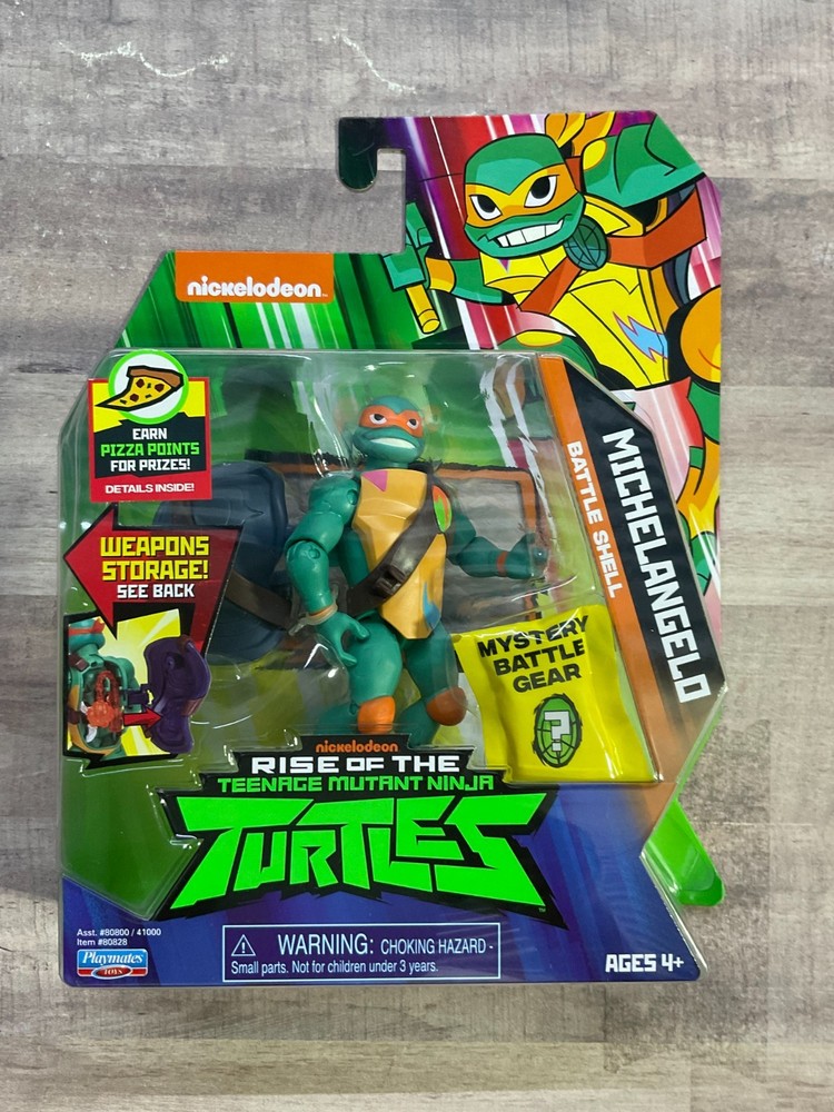 Rise Of The Teenage Mutant Ninja Turtles Battle Shell Michelangelo SEALED B1